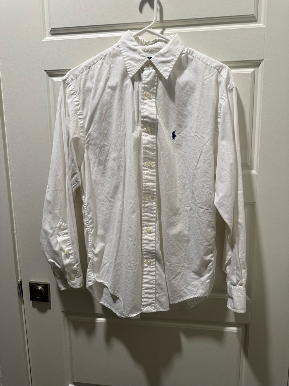 Ralph Lauren White Dress Shirt with Navy Label - Picture 3 of 5